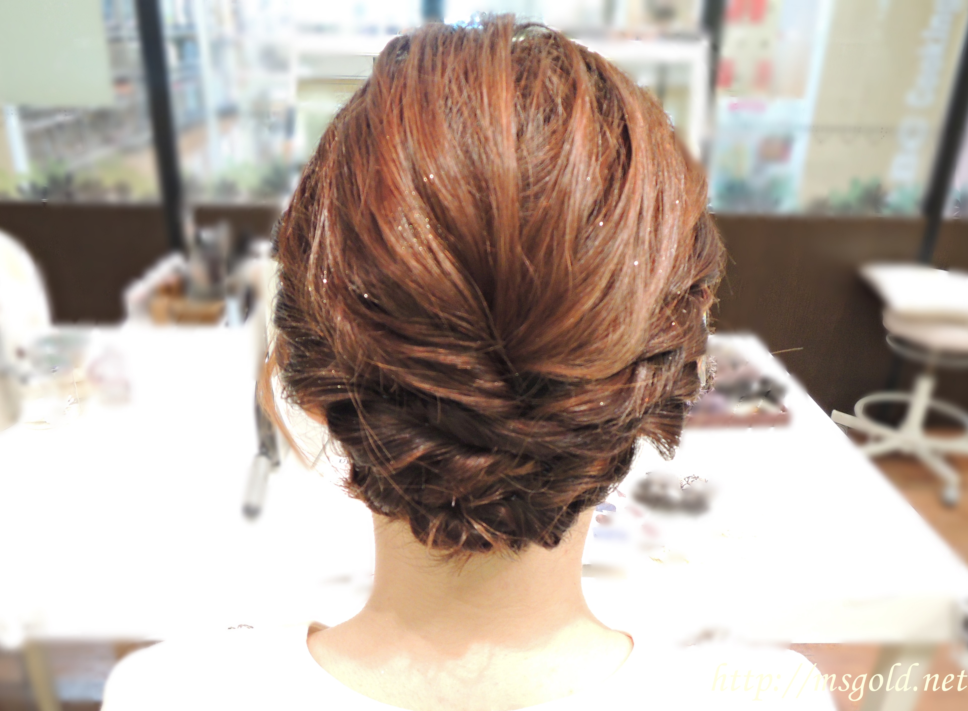 結婚式に出席するためのボブのヘアセットが2,800円☆アトリエはるかはやっぱりお得｜ミス☆ゴールドがあなたに贈る美髪計画